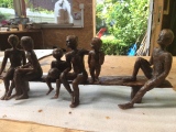 personnages à la cire - dans l'atelier